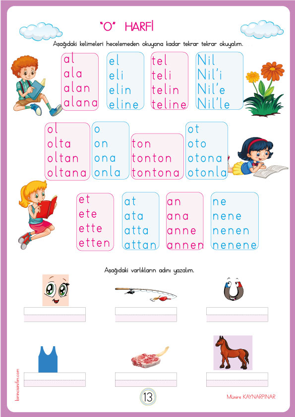 1.SINIF KASIM ARA TATİL ÇALIŞMASI